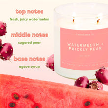 Load image into Gallery viewer, Watermelon + Prickly Pear Glass Tumbler Soy Candle | Limited Release
