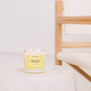 Pineapple + Coconut Glass Tumbler Soy Candle | Limited Release