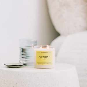 Pineapple + Coconut Glass Tumbler Soy Candle | Limited Release