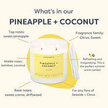 Load image into Gallery viewer, Pineapple + Coconut Glass Tumbler Soy Candle | Limited Release