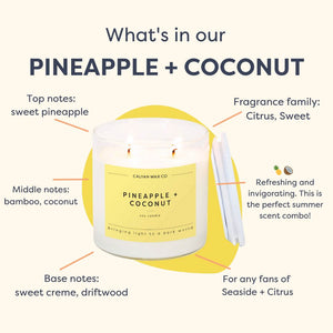 Pineapple + Coconut Glass Tumbler Soy Candle | Limited Release