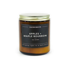 Load image into Gallery viewer, Apples + Maple Bourbon Amber Jar - Calyan Wax Co.