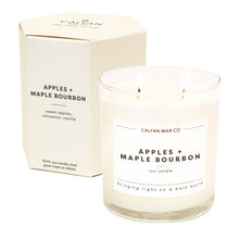 Load image into Gallery viewer, Apples + Maple Bourbon Glass Tumbler Soy Candle - Calyan Wax Co.