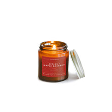 Load image into Gallery viewer, Apples + Maple Bourbon Mini Amber Jar Soy Candle - Calyan Wax Co.