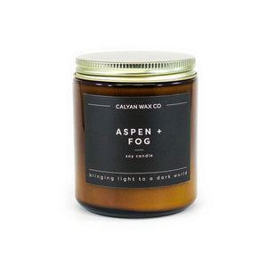 Aspen + Fog Amber Jar - Calyan Wax Co.