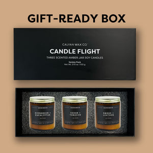 Boxed Gift Set - 3 Amber Jar Soy Candles - Calyan Wax Co.