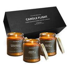 Load image into Gallery viewer, Boxed Gift Set - 3 Amber Jar Soy Candles - Calyan Wax Co.