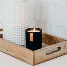 Load image into Gallery viewer, Cedar + Tobacco Matte Black Tumbler - Calyan Wax Co.