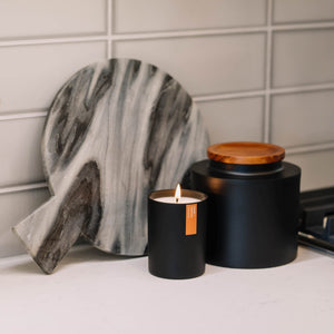 Cedar + Tobacco Matte Black Tumbler - Calyan Wax Co.