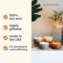 Load image into Gallery viewer, Charcoal + Sandalwood Resilience Series Soy Candle - Calyan Wax Co.