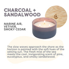 Load image into Gallery viewer, Charcoal + Sandalwood Resilience Series Soy Candle - Calyan Wax Co.