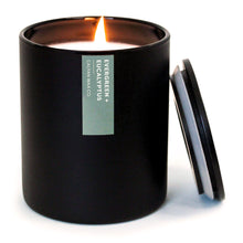 Load image into Gallery viewer, Evergreen + Eucalyptus Matte Black Tumbler - Calyan Wax Co.