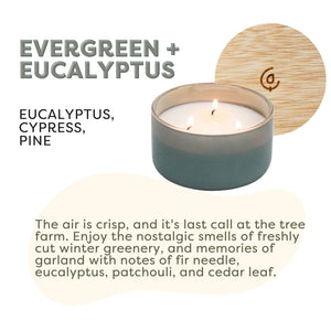 Evergreen + Eucalyptus Resilience Series Soy Candle - Calyan Wax Co.