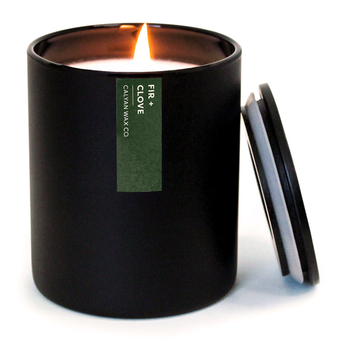 Fir + Clove Matte Black Tumbler Soy Candle | Limited Release