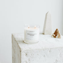 Load image into Gallery viewer, Grapefruit + Flora Glass Tumbler Soy Candle - Calyan Wax Co.