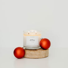 Load image into Gallery viewer, Home + Holiday 3 - Wick Clear Glass Tumbler Soy Candle - Calyan Wax Co.