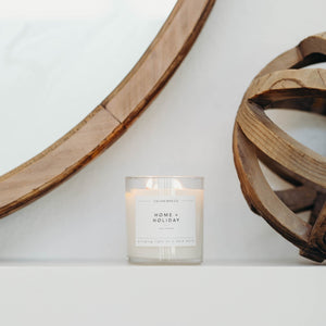 Home + Holiday Glass Tumbler Soy Candle - Calyan Wax Co.