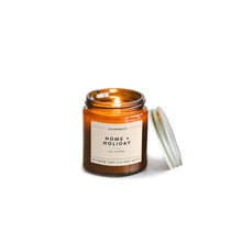 Load image into Gallery viewer, Home + Holiday Mini Amber Jar Soy Candle - Calyan Wax Co.