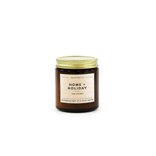 Load image into Gallery viewer, Home + Holiday Mini Amber Jar Soy Candle - Calyan Wax Co.