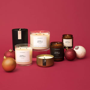 Home + Holiday Mini Amber Jar Soy Candle - Calyan Wax Co.