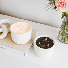 Load image into Gallery viewer, Lavender + Bergamot 3 - Wick Ceramic Soy Candle - Calyan Wax Co.