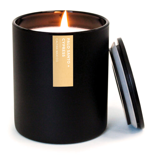 Palo Santo + Cypress Matte Black Tumbler