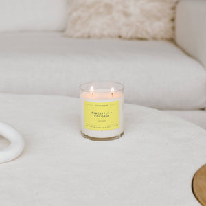 Pineapple + Coconut Glass Tumbler Soy Candle | Limited Release