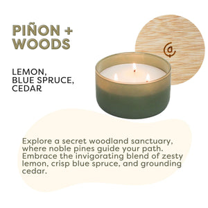 Piñon + Woods Resilience Series Soy Candle - Calyan Wax Co.