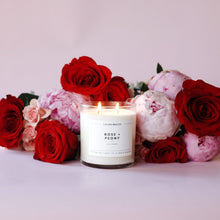 Load image into Gallery viewer, Rose + Peony Glass Tumbler Soy Candle - Calyan Wax Co.