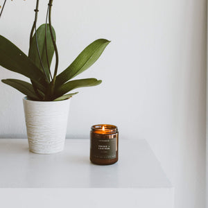 Smoke + Leather Amber Jar - Calyan Wax Co.