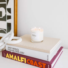 Load image into Gallery viewer, Smoke + Leather Glass Tumbler Soy Candle - Calyan Wax Co.