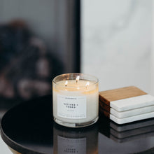 Load image into Gallery viewer, Vetiver + Tonka 3 - Wick Clear Glass Tumbler Soy Candle - Calyan Wax Co.