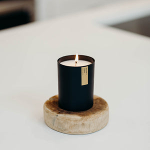 Vetiver + Tonka Matte Black Tumbler - Calyan Wax Co.