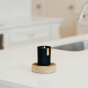 Vetiver + Tonka Matte Black Tumbler - Calyan Wax Co.